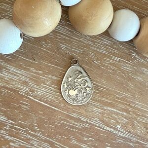 EUC Walt Disney World 25th Anniversary Sterling Silver Pendant/Charm